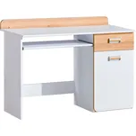 Nábytek PEGAS s.r.o. Psací stůl LORENTO L10, Brilantní Bílá/Dub Nash