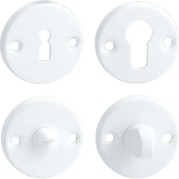 Dveřní kování KE - rozeta rozety PZ Bílá