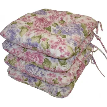 Podsedák Nábytek PEGAS Sedák UNI motiv hortenzie - set 4 kusy