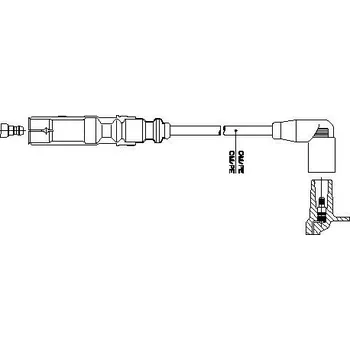 Zapalovací kabel zapalovací kabel, , 06B905435A, BREMI, 1A22/46
