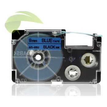 Pásek do tiskárny TONERSYP páska pro Casio XR-9BU, 9mm x 8m černý tisk / modrý podklad