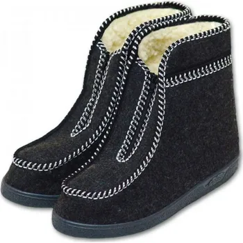 Dámské válenky Ovčí věci Valašské boty s ovčí vlnou důchodky antracitové Velikost: 43