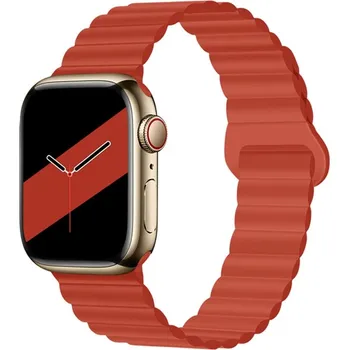 VSECHNONAMOBIL 45967 REVERSE Silikonový řemínek Apple Watch Ultra 1 / 2 / 3 (49mm) / 9 / 8 / 7 (45mm) / 6 / SE / 5 / 4 (44mm) / 3 / 2 / 1 (42mm) červený
