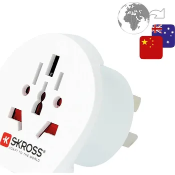 Cestovní adaptér Skross 1.500222-E cestovní adaptér CA W to AUS/CHINA