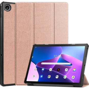 Pouzdro na tablet VSECHNONAMOBIL 42736 LEATHER Zaklápěcí obal pro Lenovo Tab M10 Plus 3. generace růžovozlatý