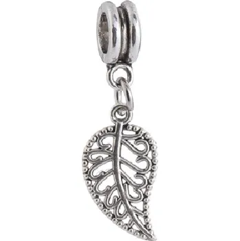 Dětské navlékací korálky Přívěsek na náramek List dekor - TOPBEADS