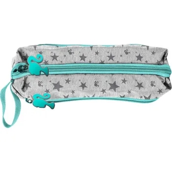 Penál Paso Školní pouzdro Barbie šedé menší