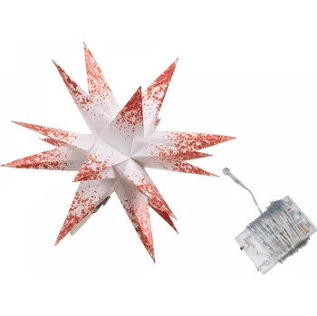 Vánoce LED hvězda hnědá 18 cm (134665 057 264199 hvězda LED hnědá)