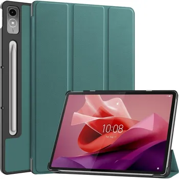 Pouzdro na tablet VSECHNONAMOBIL 64799 LEATHER PRO Zaklápěcí kryt pro Lenovo Tab P12 zelený