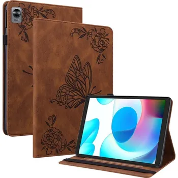 Pouzdro na tablet VSECHNONAMOBIL 43926 ART BUTTERFLY Zaklápěcí pouzdro Realme Pad Mini hnědé
