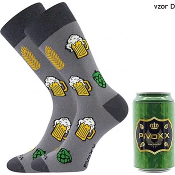 Pánské ponožky VoXX Boma Lonka Litex+Pivní ponožky VoXX PiVoXX v plechovce, Pivní ponožky VoXX PiVoXX v plechovce, Fuski BOMA s.r.o., Česká republika, 118347 Mix D 43-46 (29-31)