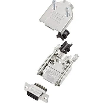 Elektrická zásuvka Amphenol L17DTPK-M-09+L77DE09SST sada D-SUB zásuvková lišta 180 ° Pólů: 9 šroubovací 1 ks