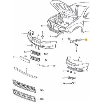 Nárazník Držák nárazníku | levý 6Y0807049 , 6Y0807049A ,, 6Y0807049 , 6Y0807049A ,, ECAR, 69130717