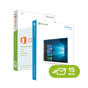 Operační systém Kancelářská aplikace Windows 10 Home + Office 2013 Home & Student - elektronická licence 32/64 bit