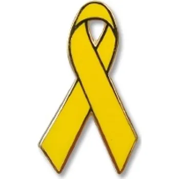 Odznak (pins) 30mm Stuha - žlutá