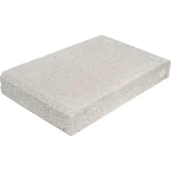 Zahradní obrubník Zákrytová deska Presbeton SIMPLE BLOCK ZDS 300, hladká bílošedá