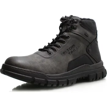 Pánská zimní obuv PÁNSKÉ KOTNÍKOVÉ BOTY TOM TAILOR 6380010003-00013 ŠEDÁ Barva: Šedá, Velikost: 45