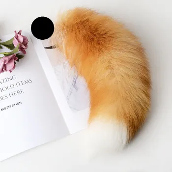 Liščí ocas s bílým koncem bez kolíku