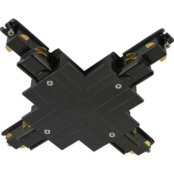 Bodové svítidlo BIG WHITE (SLV) X-spojka pro S-TRACK 3fázovou montážní lištu, černá, DALI 1006535