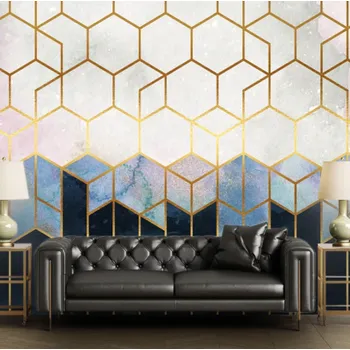 Fototapeta Solution Media 3D tapeta - Zlaté geometrické pruhy MU3130 4 - Slámová textura - Vliesová tapeta - 300g/m2