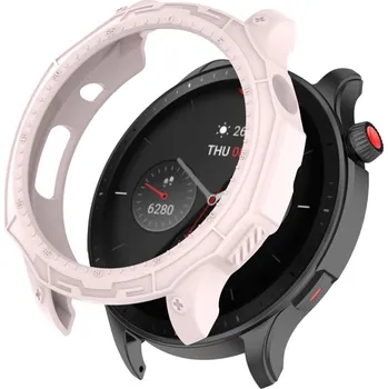 Příslušenství k chytrým hodinkám VSECHNONAMOBIL 58798 TPU HALF COVER Obal pro Amazfit GTR 4 / GTR 4 Pro růžový