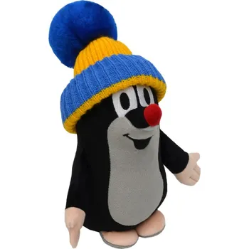 plyšák Krtek 25 cm kulich modro-žlutý, plyšová hračka