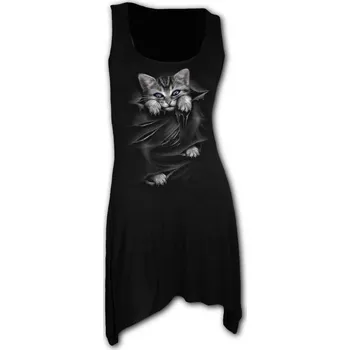 Dámské šaty Tunika Spiral Kočka BRIGHT EYES FM128234 Velikost: S