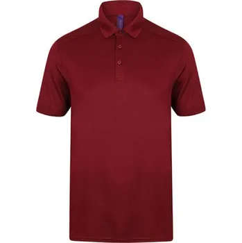 Henbury Pánské funkční polo tričko H460 Burgundy XL