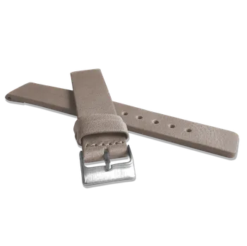 Řemínek na hodinky LAVVU Béžový hladký řemínek PLAIN z luxusní kůže Top Grain - 18 LSCUF18 (řemínek, pásek na hodinky)