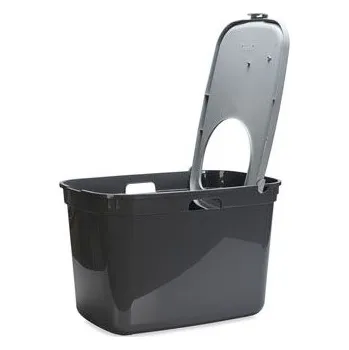 Toaleta pro kočku WC kočka ECO Box Top s horním vstupem šedá KAR