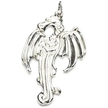 Přívěsek Stříbrný přívěsek drak - P348 (Stříbrný drak)