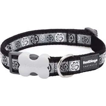 Obojek pro psa Obojek Red Dingo 24-37cm/15mm Paw Impressions Black
