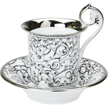 Leander 1907, Loučky u Karlových Varů Šálek s podšálkem 0,20l Míšeň na třech nožkách platina