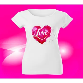Dámské tričko Dámské tričko Svatý Valentýn 3 S (Valentýnské tričko III)