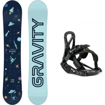 Snowboard Gravity Pluto dětský snowboard + Beany Kido vázání 90 cm + XXS (EU 25-32) + DÁREK + Doprava ZDARMA