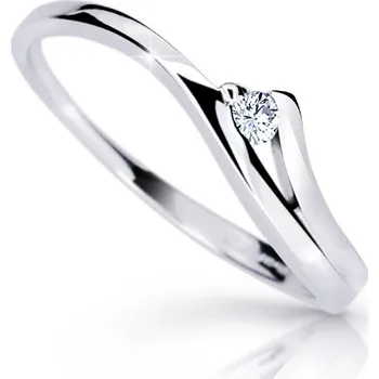 Prsten Cutie Jewellery Zlatý prsten se zirkonem Z6818B Velikost: 59