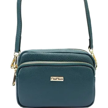 Kabelka Malá kožená tyrkysová crossbody kabelka Mia More no. 062