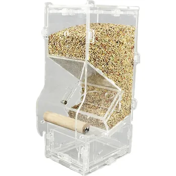 Krmítko pro ptáka Transparentní krmítko pro andulky solo XL