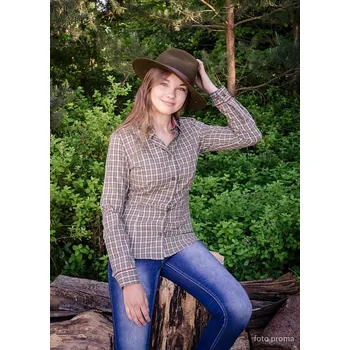 Dámská košile Dámská halenka s dlouhým rukávem model 162214 LUKO: 42