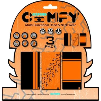 NÁKRČNÍKY (multifunkční šátky) COMFY HARLEY DAVIDSON COLORS, OXFORD (SADA 3 KS)