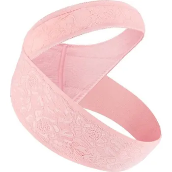 Těhotenský podpůrný pás Těhotenský pás STYLE - krajkový Růžová L