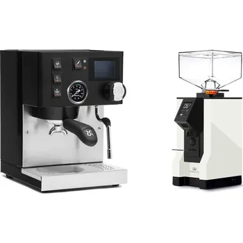 Kávovar Rancilio Silvia BC PID, black + Eureka Mignon Perfetto, BL white