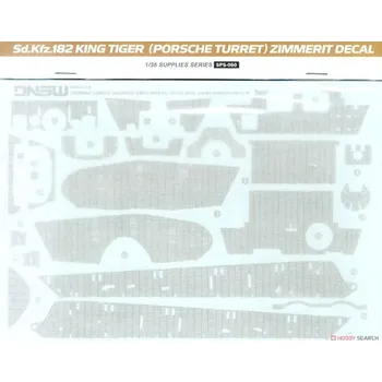 Plastikový model Meng 1/35 German heavy tank Sd.Kfz.182 Kingtiger (Porsche turret) Zimmerit decal