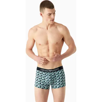 Boxerky Pánské boxerky 111389 3F504 26642 zelenomodré - Emporio Armani M