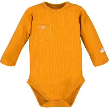 Kojenecký body Eevi Body s kapsičkou Simply Comfy MEDOVÉ - 74