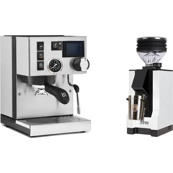Kávovar Rancilio Silvia BC PID + Eureka Mignon Zero, BL white