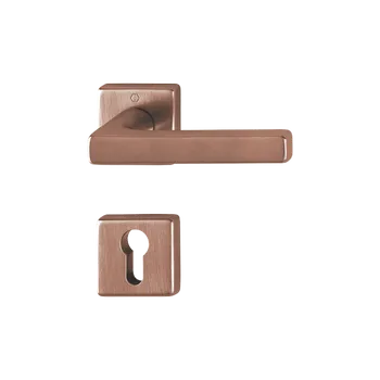 HOPPE Dallas interiérová klika Provedení: PZ (vložkový zámek), Povrch: F84-1-R měděná sationovaná