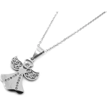 Náhrdelník Steel Jewelry Náhrdelník chirurgická ocel anděl NH231069 dárkové balení zdarma