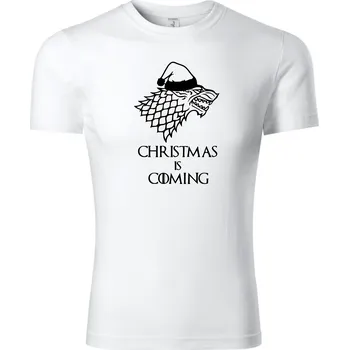 Chlapecké tričko Fenomeno Dětské tričko Christmas is coming - bílé Velikost: 146 cm/10 let