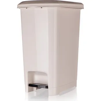 Odpadkový koš Banquet Koš odpadkový nášlapný STEP 15 l, krémová